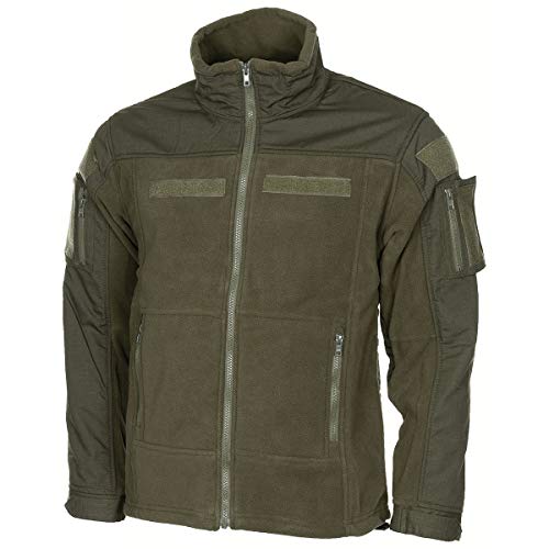MFH Hombres US Combat Fleece Chaqueta Oliva tamaño L