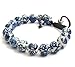 Ovalbuy 2pcs X Vintage Style Porcelain Beads Buddhist Wrist Mala Bracelet