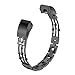 TOYOUTHS Compatible with Fitbit Alta Bands and Fitbit Alta hr Bands for Women, Bling Metal Adjustable Replacement Dressy Bracelet Wrist Bands Black