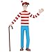 NJ Croce Where's Waldo? Bendable Toy Figure, Multicolor, 8