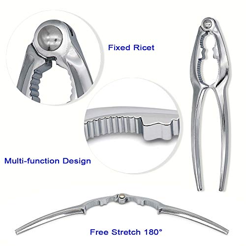 14 Pcs Seafood Tools Set, Angela&Alex Crab Feast Nutcracker Shrimp