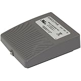 Linemaster 74 Executive Foot Pedal Rocker Switch, Each Side DPDT, Momentary, No Guard, Medium Gray