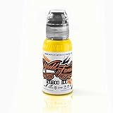 World Famous Tattoo Ink – Vegan-Friendly Professional Tattooing Inks – Canary Yellow, 1 Ounce