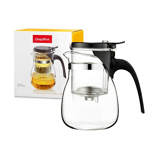 Glass Teapot with Removable Infuser,PERFECT TEA MAKER,700ML,Integrated