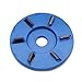 Six Teeth Power Wood Carving Disc Tool Milling Cutter, Woodworking Turbo Tea Tray Digging Wood Carving Disc Tool Milling Cutter for 16mm Aperture Angle Grinder Blue