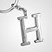 Z529_B New Arrival Adorable Alphabet Initial Letter H Keychain Key Ring