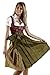 Dirndl Womens 3-Piece Dirndl with Floral Embroidery