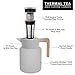 Hastings Collective Thermal Coffee Carafe 50 Oz - Large Stainless Steel Insulated Carafe - 1.5 Liter Double Walled Vacuum Thermos Coffee and Beverage Dispenser with Tea Infuser and Strainer (Gray)