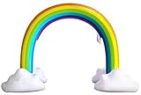 FORSTART Sprinkler Inflatable Rainbow Arch Toy Outdoor Water Play Sprinklers Over 6 Feet Long Summer Fun Backyard Play for Infants Kids