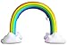 FORSTART Sprinkler Inflatable Rainbow Arch Toy Outdoor Water Play Sprinklers Over 6 Feet Long Summer Fun Backyard Play for Infants Kids