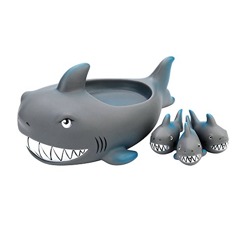 image for Euone  Christmas Clearance , 4PCS Shrilling Rubber Cute Shark Family B