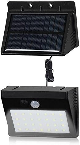 Solar Light - by Solnergy 28 LED Detachable Bright Solar Sensor Light Dim Outdoor Lighting Power Button Security Motion Sensor Light Auto On/Off for Patio Yard Garden Driveway Stairs Pool (1 in Pack)