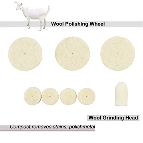 image for Rotary Tool Accessory Bit Sanding Set for Grinding Polishing Cutting 1