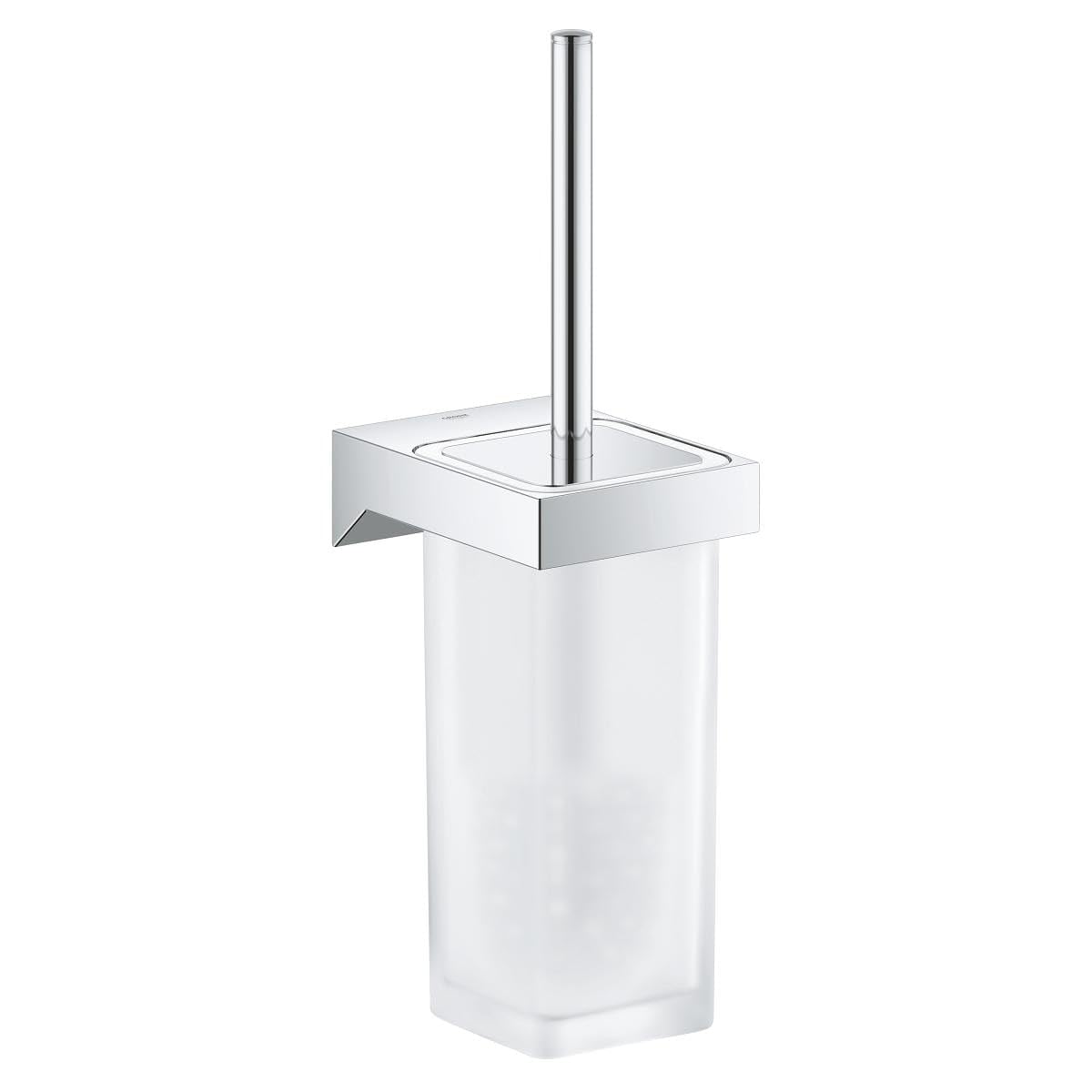 GROHE Selection | Bathroom Accessories | Cube Toilet Brush Set | Chrome | 40857000