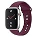 Sport Band Compatible with Apple Watch 38mm 40mm 42mm 44mm,Soft Silicone Strap Replacement Wristbands Compatible with Apple Watch Sport Series 4 Series 3 Series 2 Series 1 Nike+ Sports and Edition