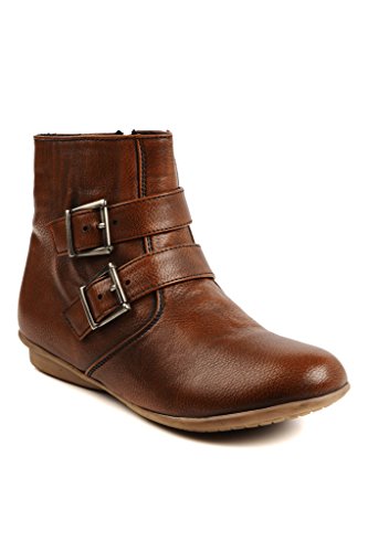 bruno manetti women's tan faux leather boots