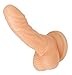 Frisky Silicone Realistic Suction Cup Mini Dildo, Flesh, 4 Inch