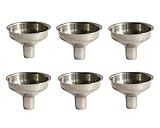 yueton Pack of 6 Stainless Steel Mini Funnel for Essential Oil Bottle, Flasks