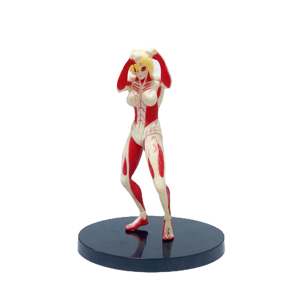 XESAGSNV Attack on Titan Statue PVC Collectible Gift Statue Anime Model Decoration (Female Titan)