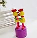SMTSMT Kids Dancing Stand Colorful Rocking Pas DE deux Wooden Toy