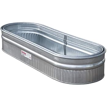 Behlen Country 50130218K 2' x 1' x 6' Round-End Galvanized Steel Stock Tank Nested Bundle, Approximately 80 Gallon (Pack of 2 Tanks)