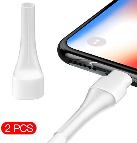 PZOZ Cable Protector Compatible with Apple Original Lightning Cable Charging Line Buddies Wire Cord Organizer Charger Cable Bites Saver for Apple iPhone iPad iPod Lightning Connector (2 PCS)