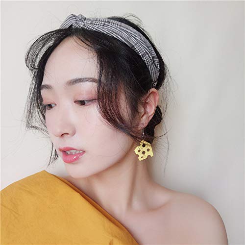 MYANAIL Yellow Cheese Cute Acrylic Creative Earrings Girls