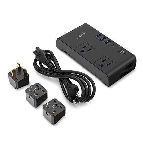 Plug Adapter, BESTEK Universal Travel Adapter Plug Converter Adapter USA to China, Japan (Type JP) - 3 Packs