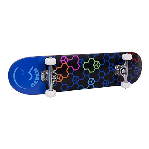 Cal 7 Patterned Complete 7.5 Inch Popsicle Double Kicktail Skateboard