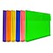 JAM PAPER Plastic Expansion Envelopes with Hook & Loop Closure - Letter Booklet - 9 3/4 x 13 with 1 Inch Expansion - Assorted Colors - 6/Pack
