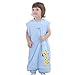 Baby Toddler Boys Soft Thickness 100% Cotton Split Wearable Blanket,Blue