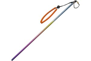 TiTo Titanium Scuba Diving 14''/35cm Titanium Alloy Lobster Tickle Pointer Stick w/Measurement & Lanyard