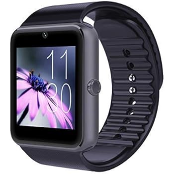Bluetooth Smartwatch | Camera | Touchscreen | TF/SIM Card Slot | Fitness Tracker | Sweatproof | Pedometer | Fitness Tracker (Black)