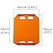 lightronic 4pcs 18W Amber Lens Cover LED Light Bar Covers Led Light Pods (Amber)