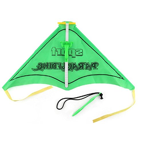 Inverlee Kids Paragliding Flying Hang Glider Set Launch Catapult Slingshot Outdoor Toy (Green)