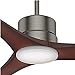 Casablanca Indoor / Outdoor Ceiling Fan with LED Light and remote control - Piston 52 inch, Brushed Slate, 59195