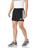 adidas Mens Own The Run 3-Stripes Shorts Black
