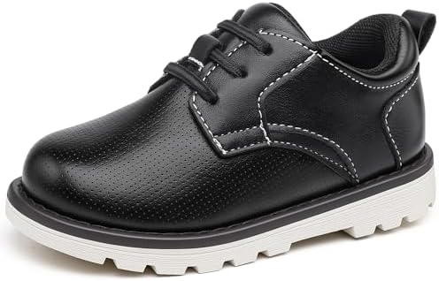 Amazon.com | DADAWEN Boys Girls Classic Lace-Up Dress Shoes Oxford