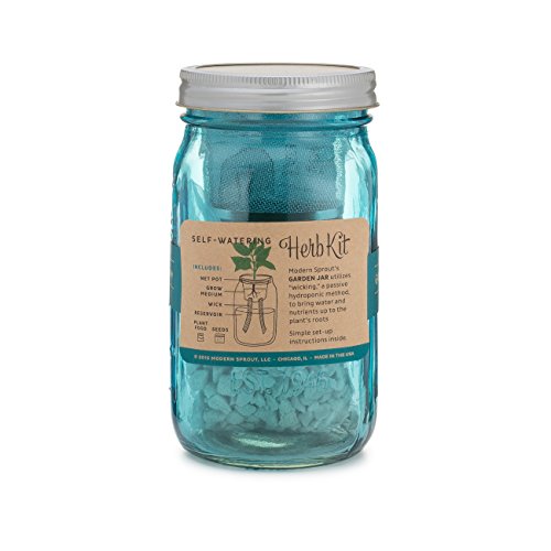 Indoor Herb Garden Starter Kit - Cocktail Inspired - Mint and Basil - 2 Self-Watering Herb Kits