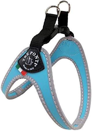 Tre Ponti Fibbia Small Dog Harness, 3.5 cm, Light Blue