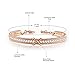 Angelady Rose Gold Cuff Bracelets Endless Love Infinity Friends Bracelet for Women with Gift Box