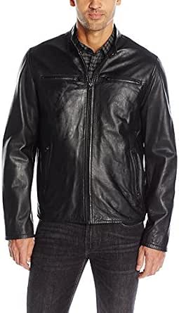 Amazon.com: Levi 's chamarra de piel de cordero lisa Racer para hombre, L,  Negro : Ropa, Zapatos y Joyería