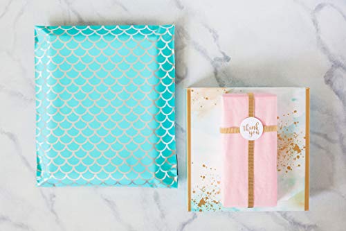 Inspired Mailers - Poly Mailers 10x13 - Mermaid Scales Deluxe - 6x9, 10x13 and 14.5x19 Size Options (10x13)