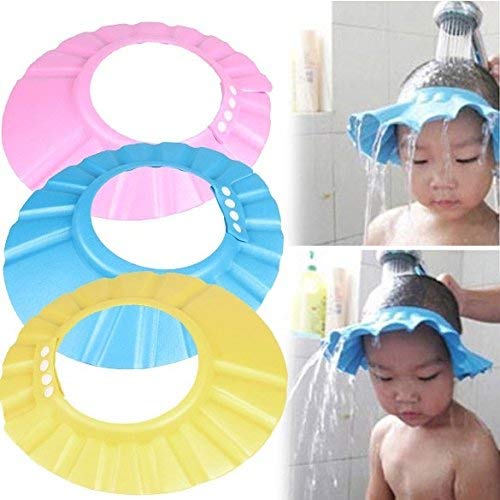 image for ONESWI Safe Shampoo Shower Bathing Protection Bath Cap Soft Adjustable