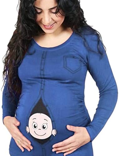 大型妊婦長袖tシャツm 5xl綿妊婦シャツ面白い漫画の赤ちゃんのパターン B064fmq1 ホビー 新作製品 世界最高品質人気 正規品送料無料 ドラッグストア 100 品質保証 車 激安超特価 Www Journalajst Com