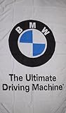 NEOPlex 3' x 5' BMW White Ultimate Driving Machine Automotive Logo Flag