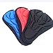 VOANZO 2 PCS Mountain Bike Saddle Cover airy Pillows 3D Silicone Comfortable Seat Cover Cushion Sets Bicycle Cycle Accessories (Black)thumb 1