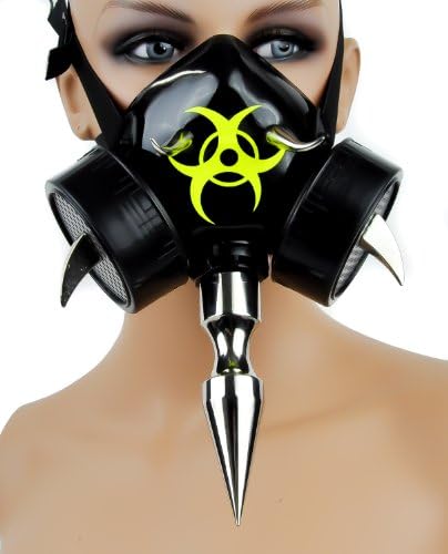 6" Spike Bio Hazard Cosplay Mask Gothic Industrial
