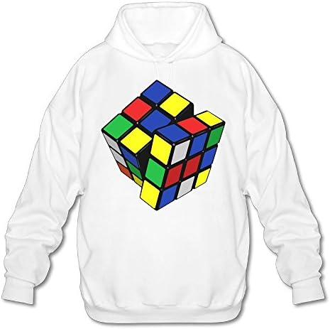 Mens Magic Cube Logo Personalized Pattern Long Sleeve Hoodie Sweatshirt