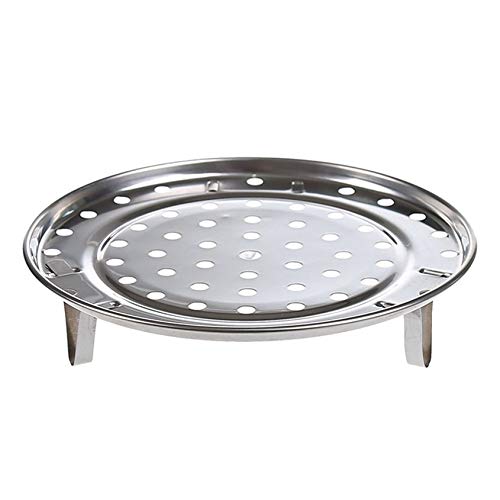 Florenceenid Kitchen Round Stainless Steel Steamer Rack Insert Stock Pot Steaming Tray - Thumbnail 6